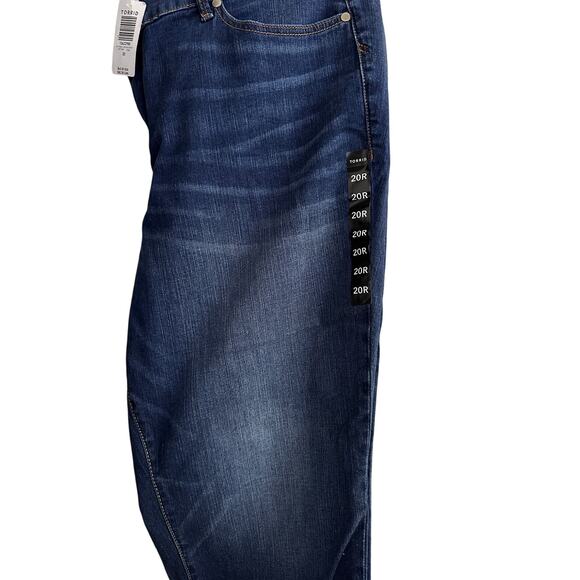 Torrid Women’s Boyfriend Straight Jeans Blue Size 20R Plus Mid Rise Relaxed Leg - Picture 4 of 11